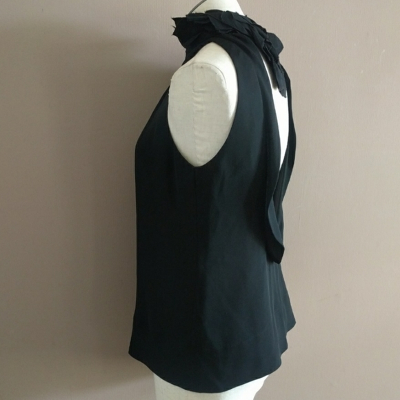 Robert Rodriguez Black Silk Top High Neck - Picture 3 of 7